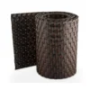 Striscia Frangivista per Recinzione in Rattan 90x300 cm Marrone