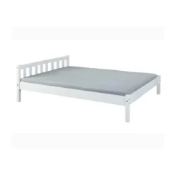 Struttura Letto alla Francese 140x200 Bianco una Piazza e Mezza Cameretta Bimbi