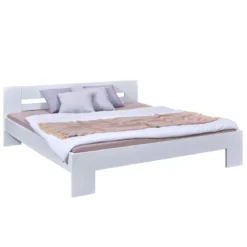Struttura Letto Matrimoniale 180x200 cm Bianco senza Doghe