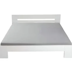 Struttura Letto Matrimoniale 180x200 cm Bianco senza Doghe