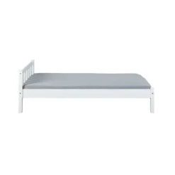 Struttura Letto Singolo 90x200 Bianco una Piazza Cameretta Bimbi Camera da Letto