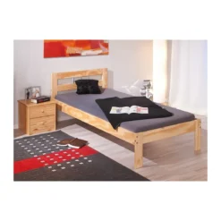 Struttura Letto Singolo 90x200 in Legno Pino una Piazza Cameretta Bambini Camera