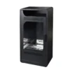 Stufa a Bioetanolo Fiammetta Ventilata Nero Camino 3,5kw Riscaldamento