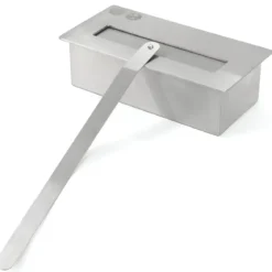 Stufa a Bioetanolo 1,2L da Pavimento 3,4 kW in Acciaio Inox Bianco