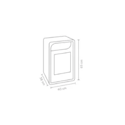 Stufa a Bioetanolo Ventilata Rossa Camino 3 kw 28m2 Combustibile 1.5lt con Vetro