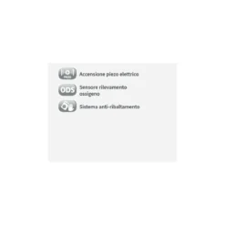 Stufa a Gas Gpl 4.2Kw 3 Potenze Bombola Portatile Infrarossi Stufetta Economica