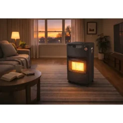 Stufa a Gas Infrarossi DCG 4200W Vano Bombola 15kg Portatile con Ruote