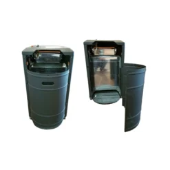 Stufa a Gas 3.4kW Infrarossi Effetto Camino Catalitica Fiamma Vera