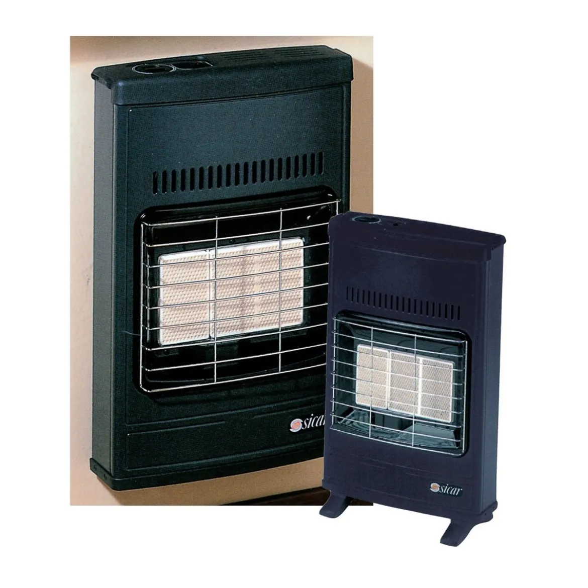 Stufa a Gas Metano Ventilata Parete Appoggio ad Infrarossi Catalitica Fiamma
