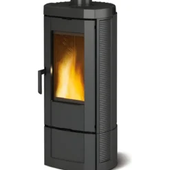 Stufa a Legna Nordica 7kw in Ghisa Tubo Canna Fumi 12 Extraflame Camino Carbone