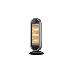 Stufa Alogena Nero Potena 1200 w con Sicurezza Caldobagno