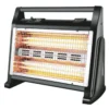 Stufa al Quarzo 800/1600 W Caldo Bagno a Basso Consumo Calore Regolabile