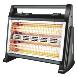 Stufa al Quarzo 800/1600 W Caldo Bagno a Basso Consumo Calore Regolabile