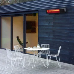Stufa da Parete WiFi Alogena 2000W Riscaldamento per Esterno con Timer
