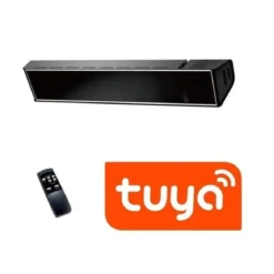 Stufa da Parete WiFi Alogena 2000W Riscaldamento per Esterno con Timer