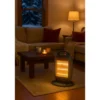Stufa Elettrica Alogena Oscillante 1200W Compatta 3 Livelli Grigio