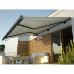 Stufa Infrarossi da Parete da 2000W Riscaldatore da Esterno Elettrico