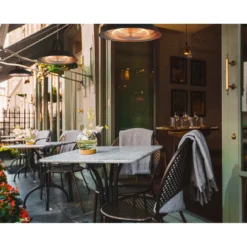 Stufa Riscaldatore a Infrarossi Sospensione con Telecomando 1500W