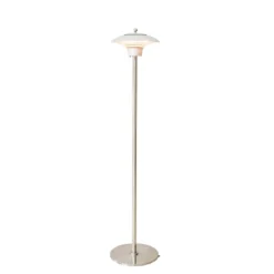 Stufa Riscaldatore a Infrarossi Bianco con Piantana per Esterni 1500W
