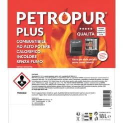 2 Taniche 18L Riciclabile Combustibile Liquido Inodore Stufe Portatili