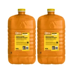 2 Taniche PET Riciclabile 10L Combustibile Liquido Paraffina per Stufe