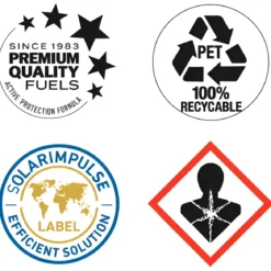 8 Taniche PET Riciclabile 10L Combustibile Liquido Paraffina per Stufe