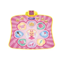 Tappeto Danza Musicale Interattivo per Bambini Rosa con Luci e Suoni