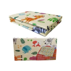Tappeto per Bambini 200x150 Pieghevole Morbido Antiscivolo da Gioco Cameretta