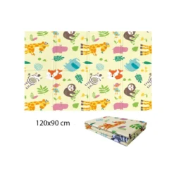 Tappeto per Bambini 120x90 Pieghevole Morbido Antiscivolo da Gioco Cameretta