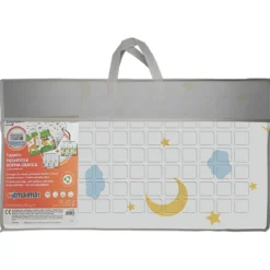 Tappeto Pieghevole per Bambini Doppia Grafica Luna Safari per Cameretta