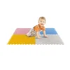 Tappeto Puzzle Componibile 60x60 con 4 Pezzi Colori Pastello Bimbi