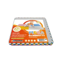 Tappeto Puzzle Componibile 60x60 con 4 Pezzi Colori Pastello Bimbi