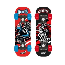 Tavola da Skateboard Nero 43 cm Max 20 kg Bambino in Legno Skate Completo Ruote