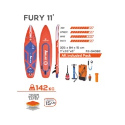 Tavola da Sup Board Z Ray Fury F2 Gonfiabile Stand Up Paddle