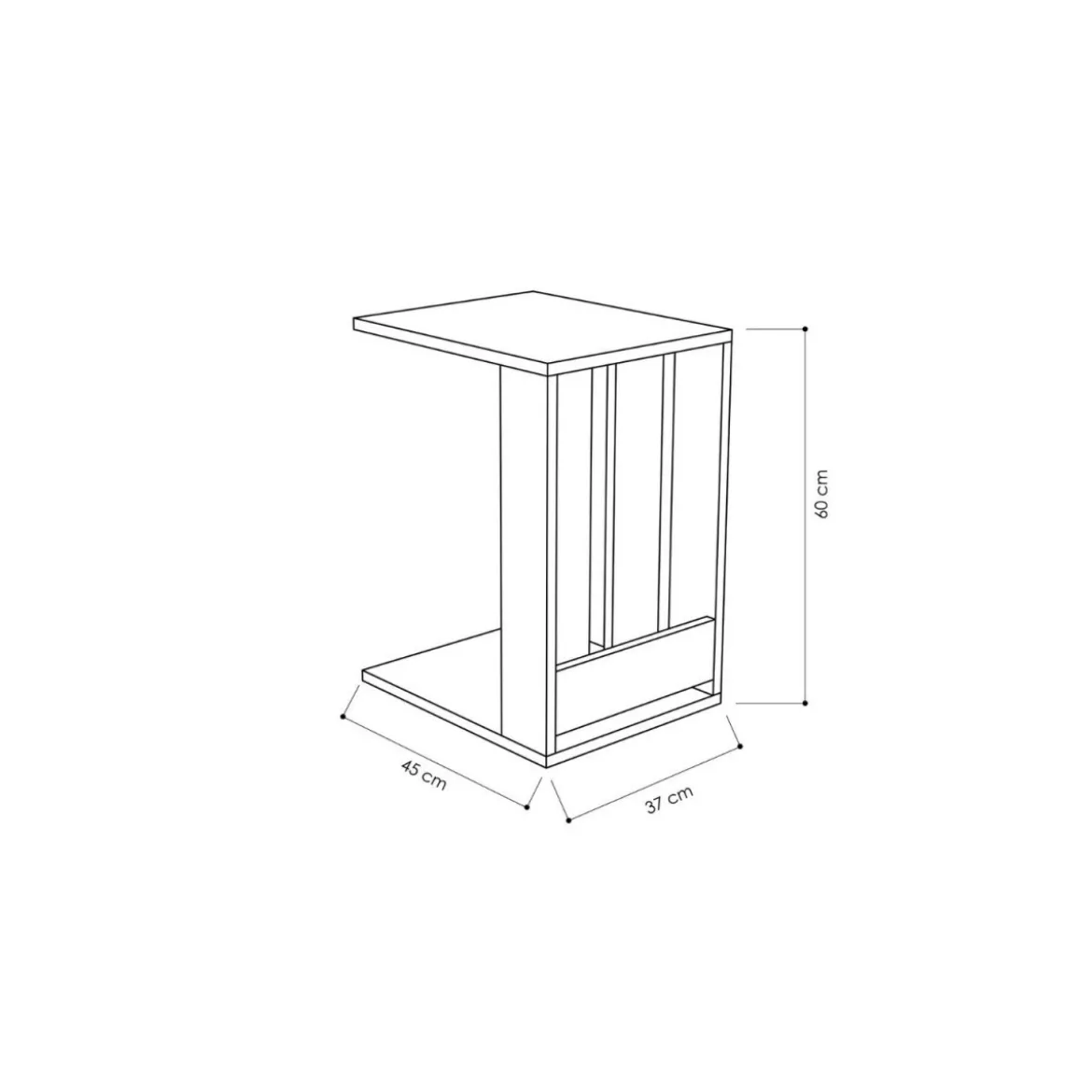Tavolinetto da Divano Legno Bianco Porta Riviste Tavolino da Caffe Basso Ruote