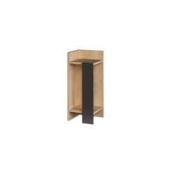 Tavolino comodino di Design Elos Sinistro in Rovere 27x25x60cm