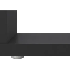 Tavolino da Caffè 55 cm in Legno Antracite 2 Ripiani Soggiorno Moderno