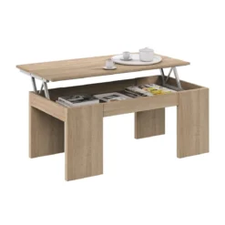 Tavolino da Caffe Rovere Tavolo Basso Moderno Divano Design Salotto Contenitore