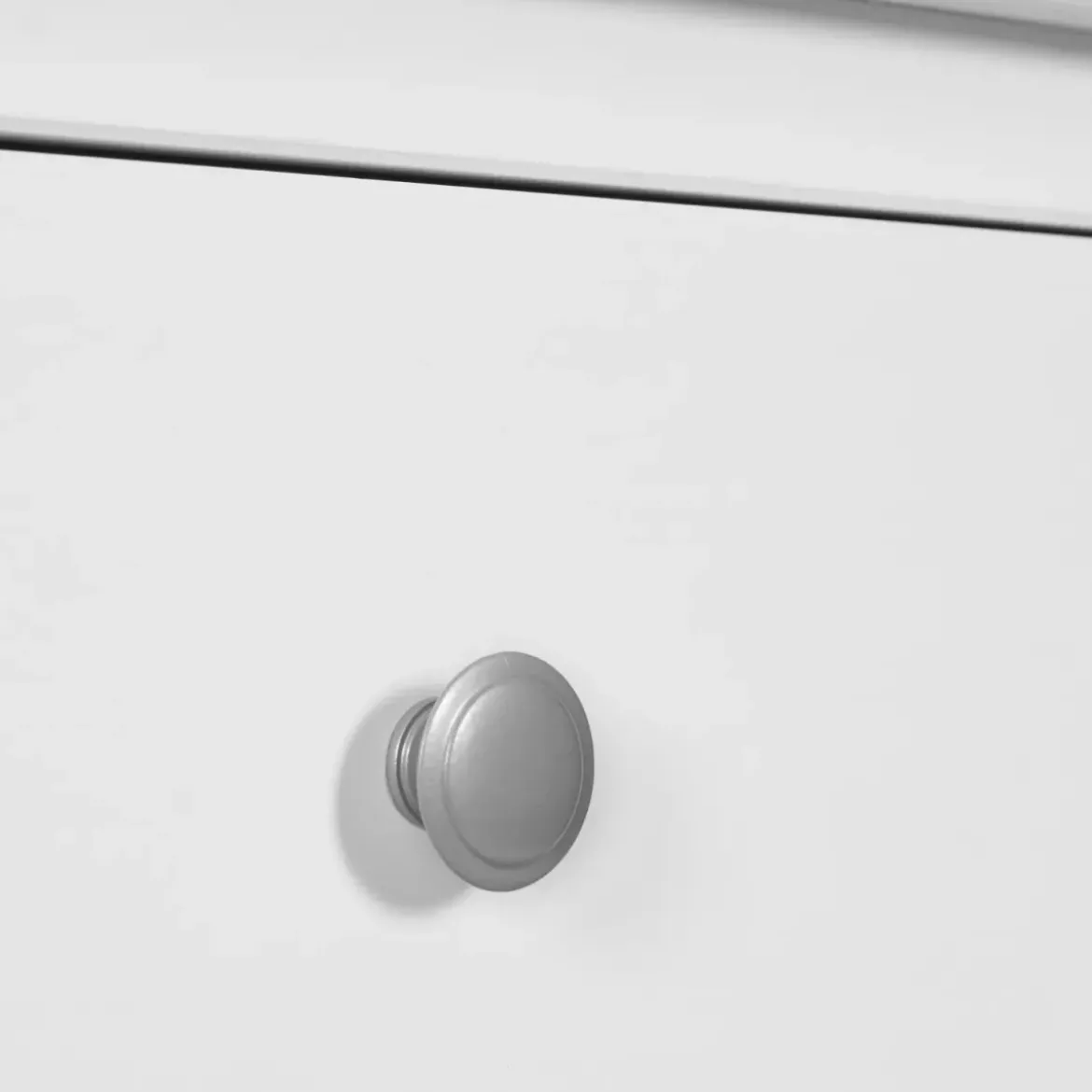 Tavolino da Caffè Quadrato 70x70 da Salotto in Legno Bianco con Cassetto