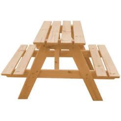 Tavolino Picnic in Legno per Bambini Tavolo con 2 Panche da Pic Nic