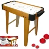 Tavolo Air Hockey con Ventola 12 V Batteria 2 Dischi Table come Mini Biliardino