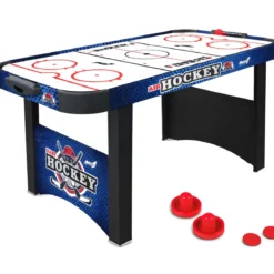 Tavolo Air Hockey con Ventola Aria 12 V a Batteria 2 Dischi Table per Bambini