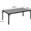 Tavolo Allungabile 180/240 Acciaio Antracite Effetto Legno da Esterno