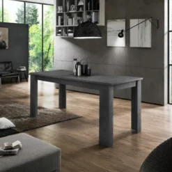 Tavolo Allungabile 140-190 cm in Legno Ardesia Moderno da Salotto