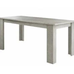 Tavolo Allungabile 160-210 da Pranzo in Melaminico Bianco Cemento