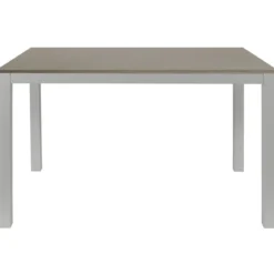 Tavolo Allungabile Pranzo Rettangolare 120x80 Alluminio Larice Grigio