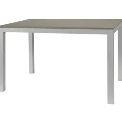 Tavolo Allungabile Pranzo Rettangolare 120x80 Alluminio Larice Grigio
