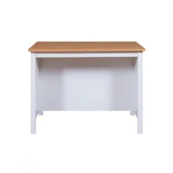 Tavolo Alto da Pranzo Mobile Bianco con Ripiani Penisola per Cucina