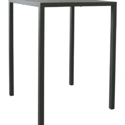 Tavolo Alto 80x80 cm Autolivellante in Metallo Antracite da Esterno