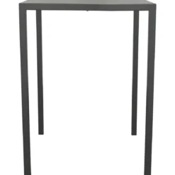 Tavolo Alto 80x80 cm Autolivellante in Metallo Antracite da Esterno